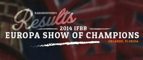 Результаты 2014 IFBB Europa Show of Champions