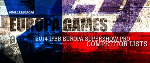 Список участников 2014 IFBB Europa Supershow Pro