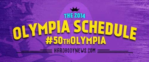 Расписание мероприятий 2014 Olympia