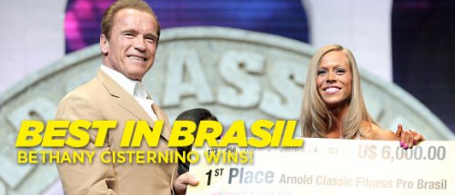 Бетани Цистернино выиграла 2014 Arnold Classic Brazil Fitness